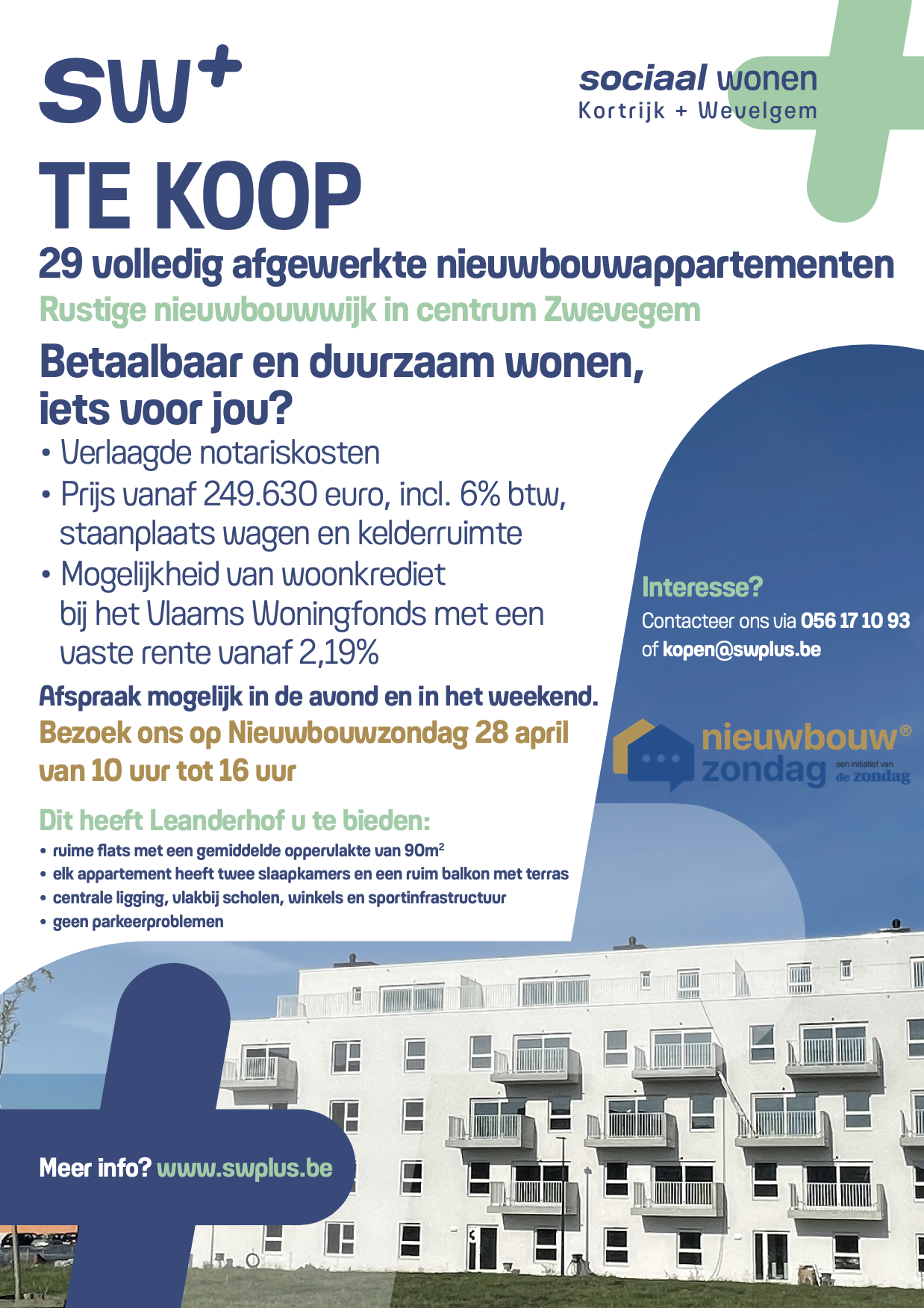 Featured image for “Ook SW+ neemt deel aan Nieuwbouwzondag”